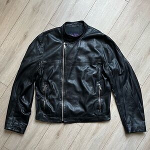Ralph Lauren Purple Label Moto Leather Jacket